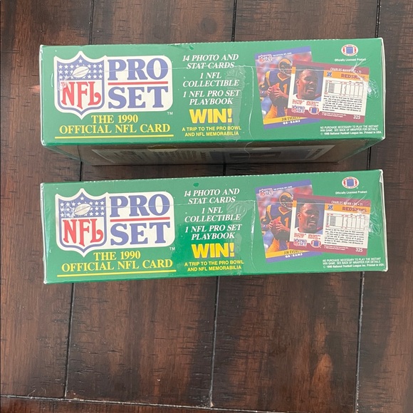 2 pack. NFL Pro Set. 1990 - Picture 3 of 5